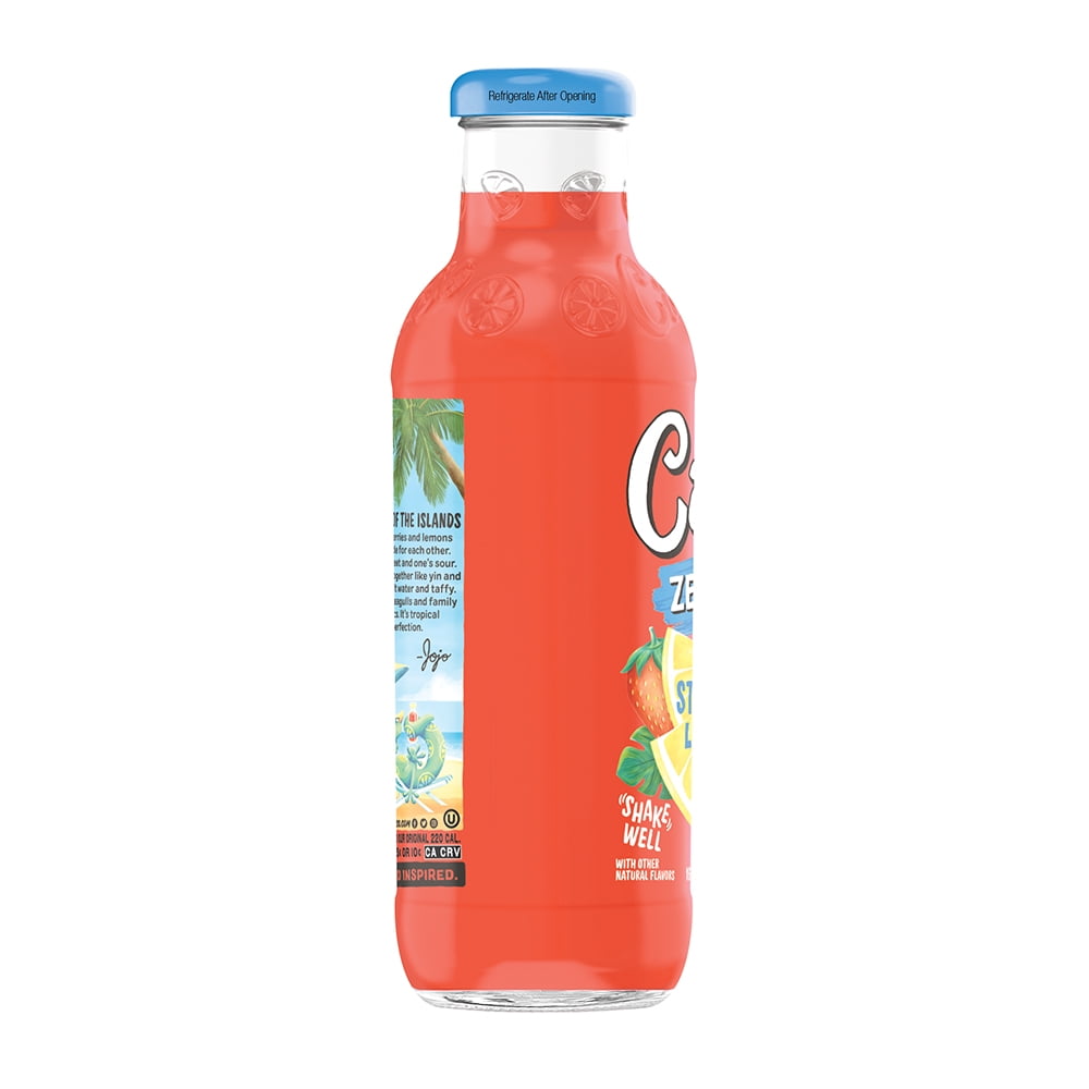 Calypso Strawberry Zero Sugar Lemonade 16FlOz - Walmart.com