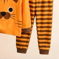 thumbnail image 4 of KPOPLK Toddler Boys Winter Pajamas 1T 2T 3T 4T 5T 6T 7T Stripe Print Long Sleeve Cotton Sleepwear 2Pcs Outfits Orange Size 7-8 Years, 4 of 5