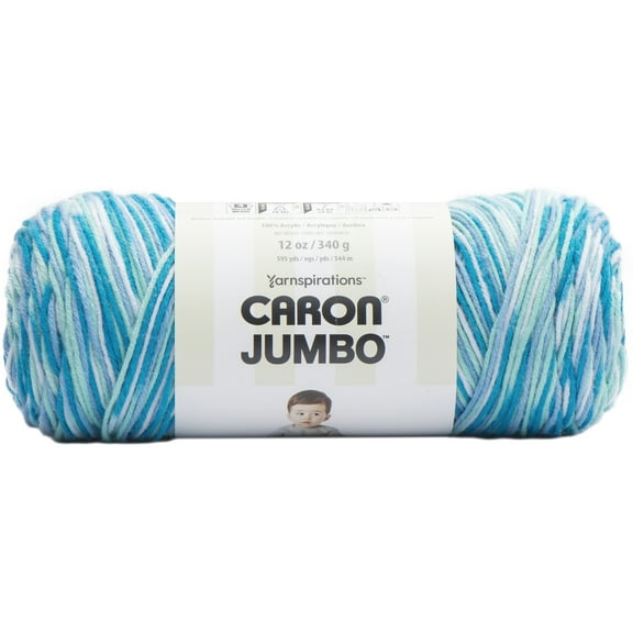 Caron Jumbo Print Yarn-Blue Raspberry