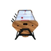KICK Triplex 55″ Telescopic Rods 3-in-1 Swivel Multi Game Table (Brown) - Combo Game Table Set!