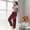 thumbnail image 5 of Bixox Women's Red Glitter Texture Patterned Pajama Pants Loungewear, 5 of 5