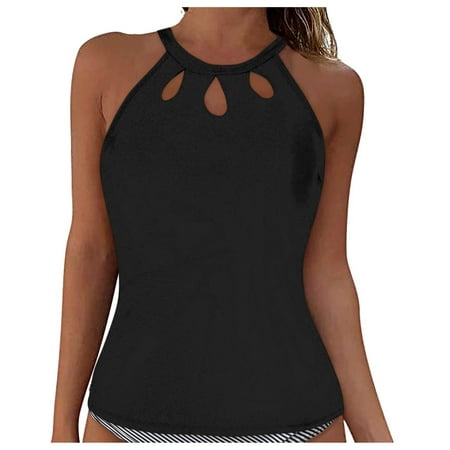 Qinxin Tankini Tops for Women - Swimming Suit Swim Bra Swimming Bras for Women Push Up Swimsuit Tops for Women Swim Tops for Women With Built In Bra Tankini Tops for Women Plus Size