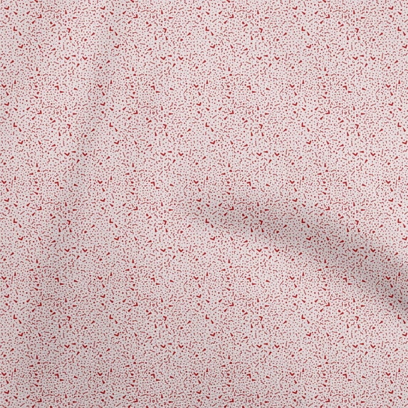 oneOone Cotton Poplin Twill Red Fabric Abstract Sewing Fabric By The Yard Printed Diy Clothing Sewing Supplies 56 Inch Wide