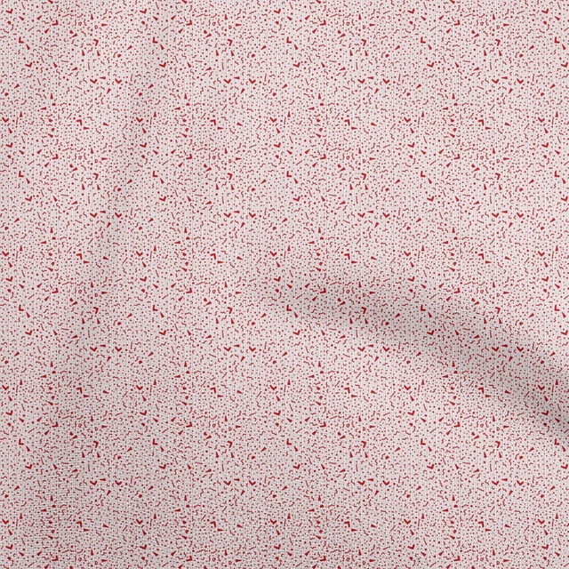 oneOone Rayon Red Fabric Abstract Sewing Material Print Fabric By The Yard 56 Inch Wide
