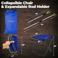thumbnail image 4 of DaddyGoFish Kids Fishing Pole – Telescopic Rod & Reel Combo with Collapsible Chair, Rod Holder, Tackle Box, Bait Net and Carry Bag for Boys and Girls, 4 of 7