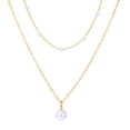 thumbnail image 1 of Collar de perlas de doble capa de luz Collar corto collar de cadena Collarbone borde de joyería para las niñas collar de perlas para las mujeres Dainty, 1 of 7