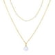 thumbnail image 1 of Collar de perlas de doble capa de luz Collar corto collar de cadena Collarbone borde de joyería para las niñas collar de perlas para las mujeres Dainty, 1 of 7