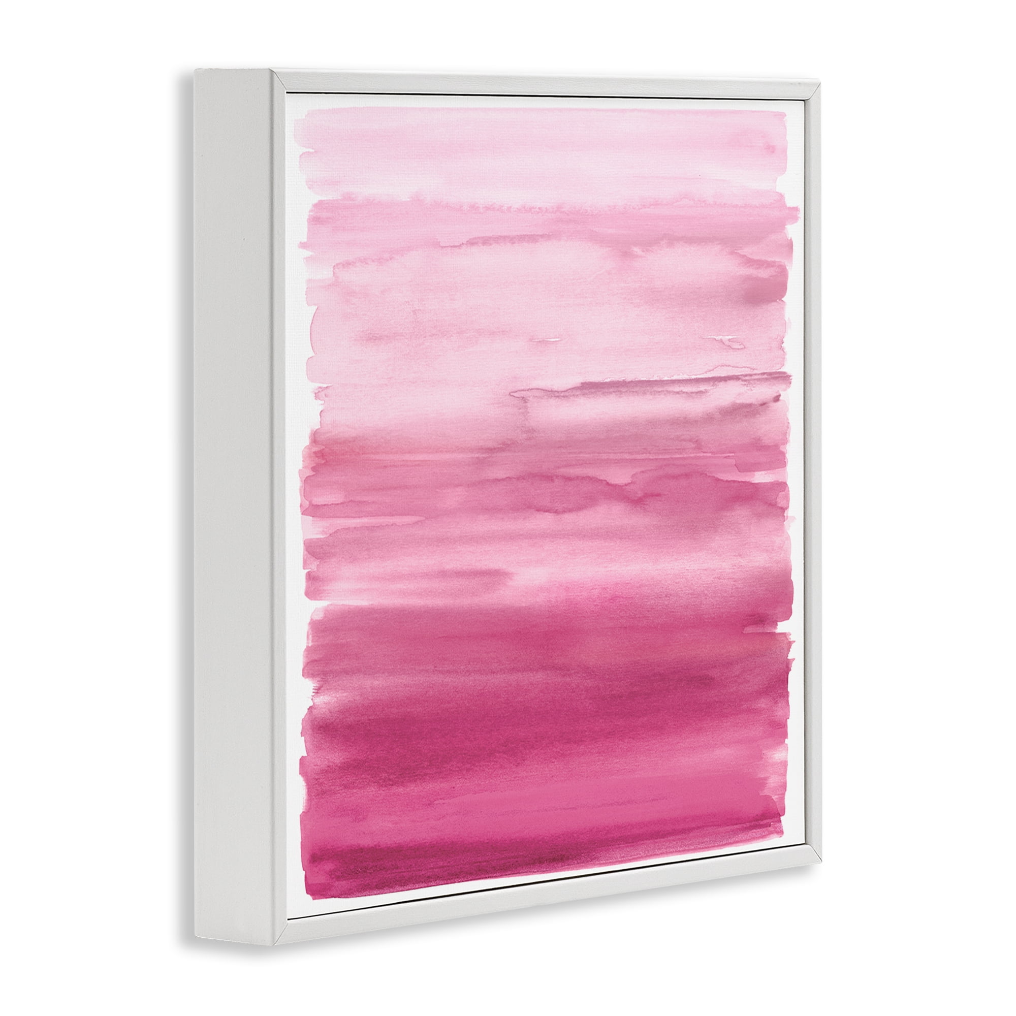 Stupell Industries Gradient Pink Blush White Framed Giclee Art, design by Allie Corbin