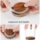 thumbnail image 5 of Tarro de almacenamiento de alimentos de vidrio transparente de 450 ml con tapa hermética de madera de acacia, contenedor de almacenamiento de alimentos para granos de café, botella de especias, galle, 5 of 5