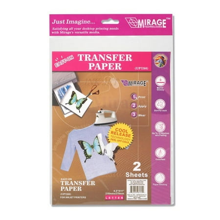 - Printable Fabric Transfer Paper 8.5X11, 2pc