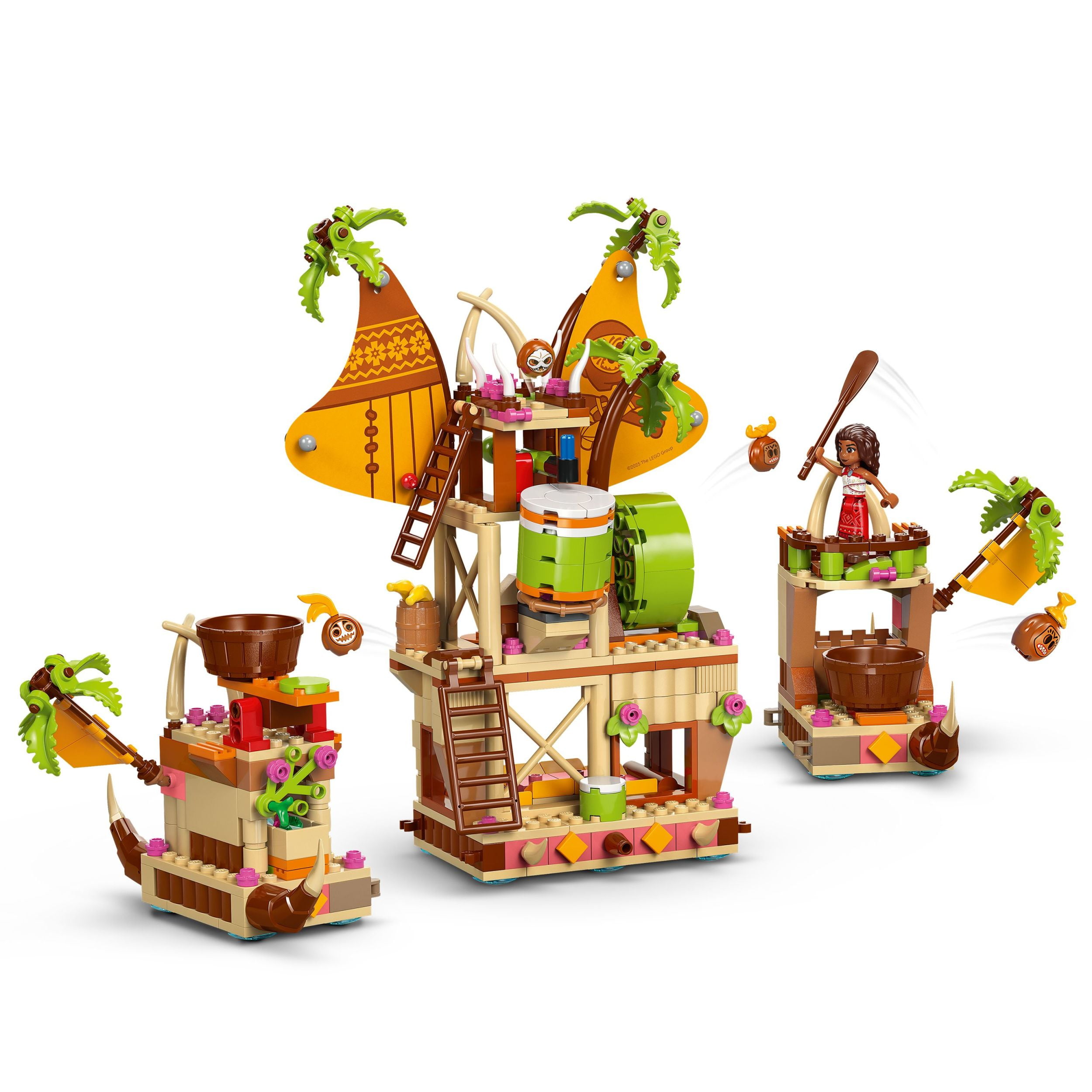 LEGO Disney Moana 2 Kakamora Barge Kids Toy - Pretend Play Building Set for Boys and Girls, Ages 7+ - 9 Characters, Including Moana, Maui, Kotu, and HeiHei - Gift Idea for Birthdays - 43258