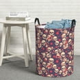 thumbnail image 7 of KLL Skull rock music record Waterproof Foldable Laundry Hamper Bucket with Handles for Storage Bin,Kids Room,Home Organizer (Small ), 7 of 7