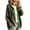 Green, variant on Women's Leopard Print Sweater Long Sleeve Open Front Knit Hooded Cardigan Loose Fit Vintage Cheetah Print Tops Casual Lightweight Fall Jacket