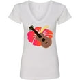 thumbnail image 3 of Inktastic Ukulele Hawaiian Music Women's V-Neck T-Shirt, 3 of 5