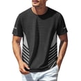 thumbnail image 6 of T Shirts for Men Plus Size Solid Color Crew Neck Casual Loose Tee Shirts Short Sleeve Big and Tall Mens Summer Tops, 6 of 10