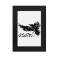 thumbnail image 1 of Crow Flying Letter Gothic Wings Desktop Photo Frame Picture Display Art Painting Exhibit, 1 of 3