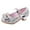 Silver, variant on Ulitacool Toddler Shoes For Girls 4.5-5 Years Girls Sparkle Shoes Baby Crystal Sandals Princess Pearl Shoes Comfortable Feetwear Blue