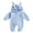 Blue, variant on aturustex Baby Easter Bunny Costume for Infant Girls Boys Hooded Jumpsuits 0-18M Newborn Zip Up Rabbit Romper Letter Long Sleeve Playsuits Toddler Fasy Loose Casual Comfy Spring Fall Outfits