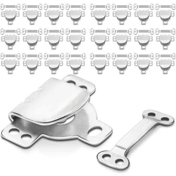 Januofit 25Set Sewing Hook and Eye Closures for Clothing Sewing Clasps and Fasteners, Hook and Eye Closure for Pant Waist,Bra,Jeans and Others Sewing DIY Craft