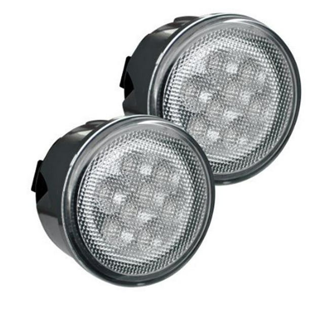 264134WHCL Round Front Turn Signal Lenses for 20072017 Jeep JK