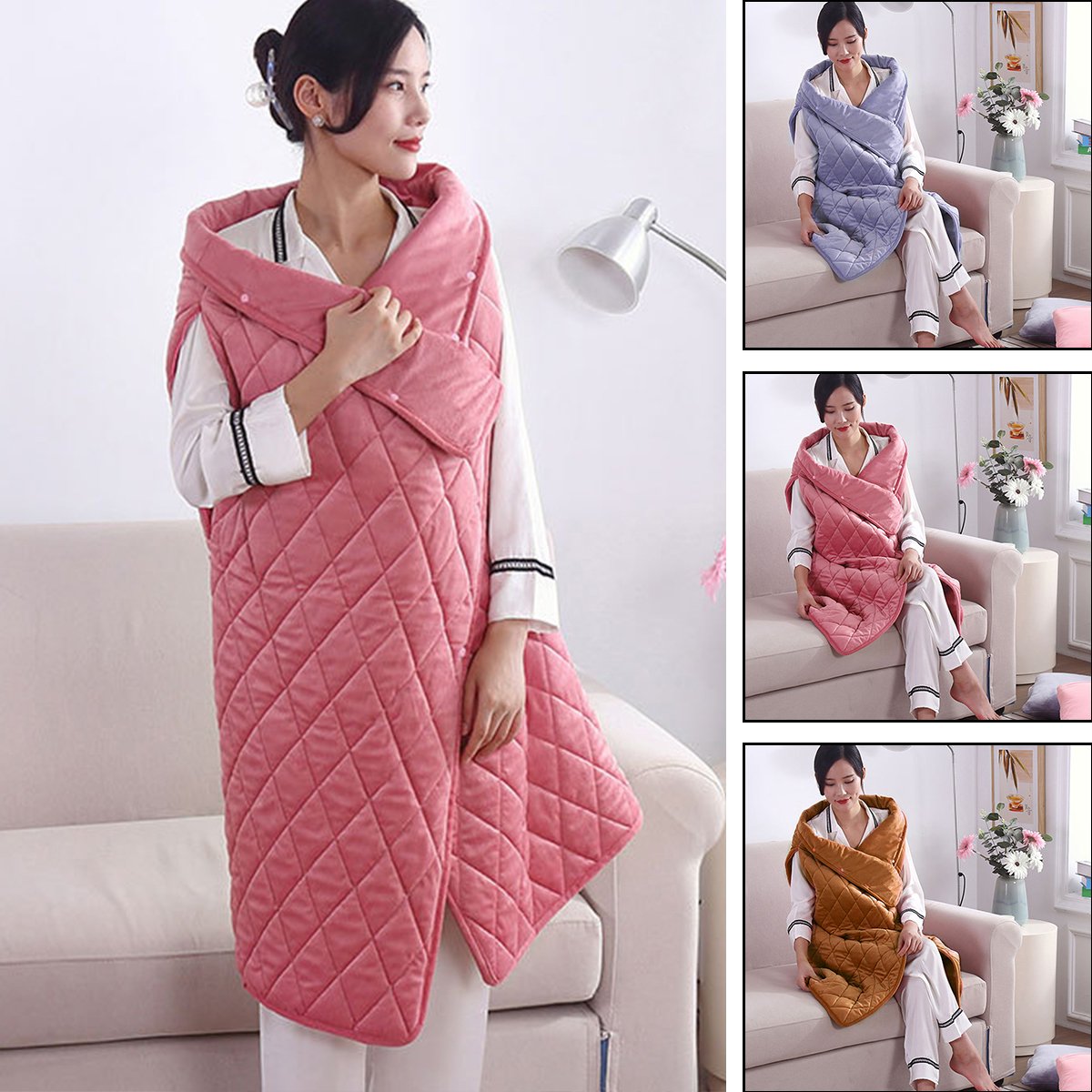 Eummy Plush Heated Shawl, Electric Shawl for Women with 3 Heating Levels,  Fast Heating Electric Throw Blanket, Washable Winter Warm Blanket Cape, 39  x 55 Inch - Walmart.com