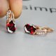 thumbnail image 1 of Elegant Oval Cut Marble Zircon Earrings - Perfect for Bridesmaid Wedding Jewelry and Gifts, 1 of 5