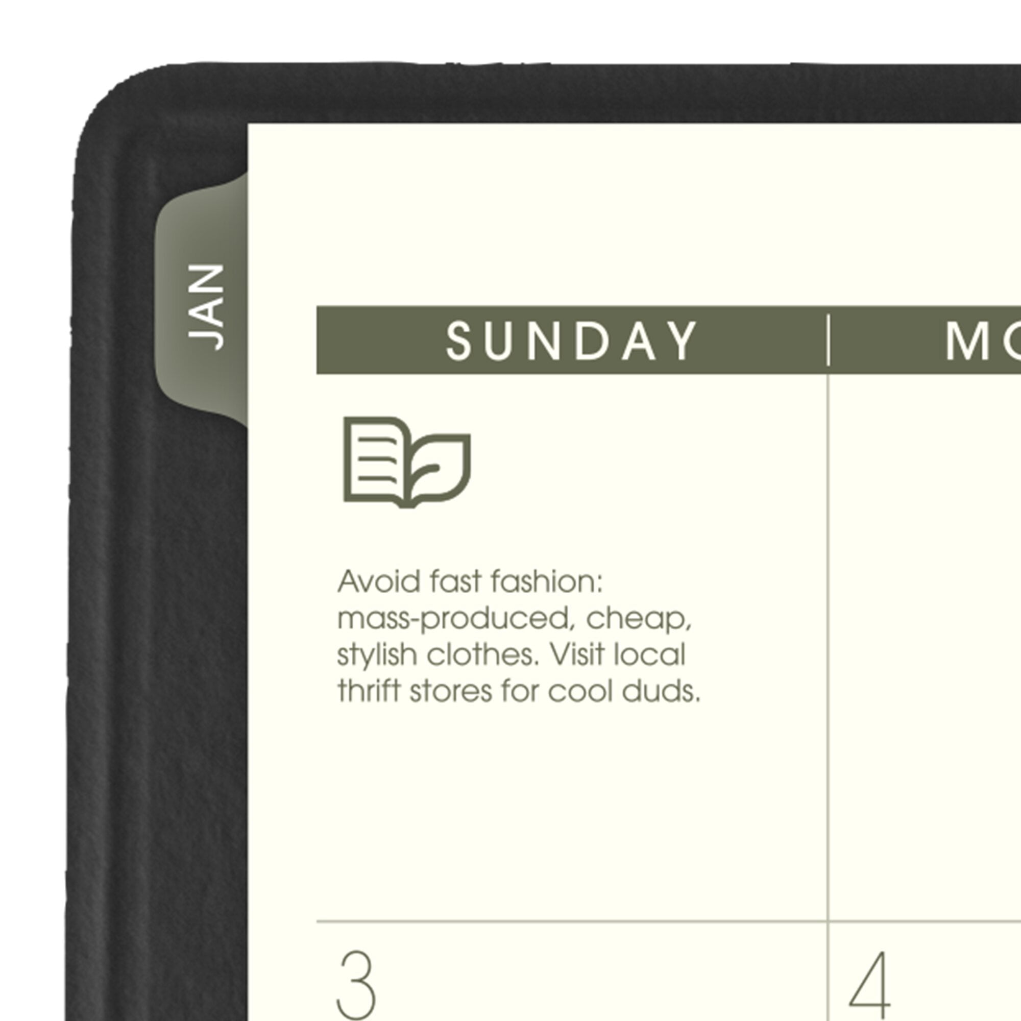 AT-A-GLANCE Recycled 2027 Weekly Monthly Appointment Book Planner Black Large 8