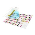 thumbnail image 4 of 102pcs Colorful Interchangeable Letters Numbers Symbols Characters Cards Free Combination for DIY LED Cinema Light Box Message Board for Birthday Anniversary Wedding Party Store Sign Kids Study, 4 of 4