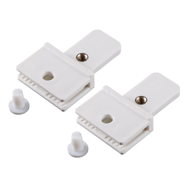 2 clips de retención de canal de cristal para puerta de ventana, 2.72 x 1.73 x 0.55 pulgadas, soporte para regulador de cristal, clip universal para coche, camión, furgoneta, plástico duradero, color blanco Unique Bargains clips de carrocería automotriz