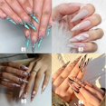 thumbnail image 2 of 24pcs/Box Detachable Artificial Manicure Tool Nail Tips Plum Blossom Stiletto False Nails Almond Fake Nails Wearable 05, 2 of 7