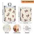 thumbnail image 3 of Spring Tiny Flowers Beige Background Translucent Plastic Cans Storage Canisters with Lid Set of 4, 3 of 7