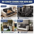 thumbnail image 6 of FUIALDOLG Halloween Camper Jackknife Sofa Cover Featuring Spider Web, Elastic Slipcover Pet Scratch Resistance for RV Owners and Road Trips, 6 of 7
