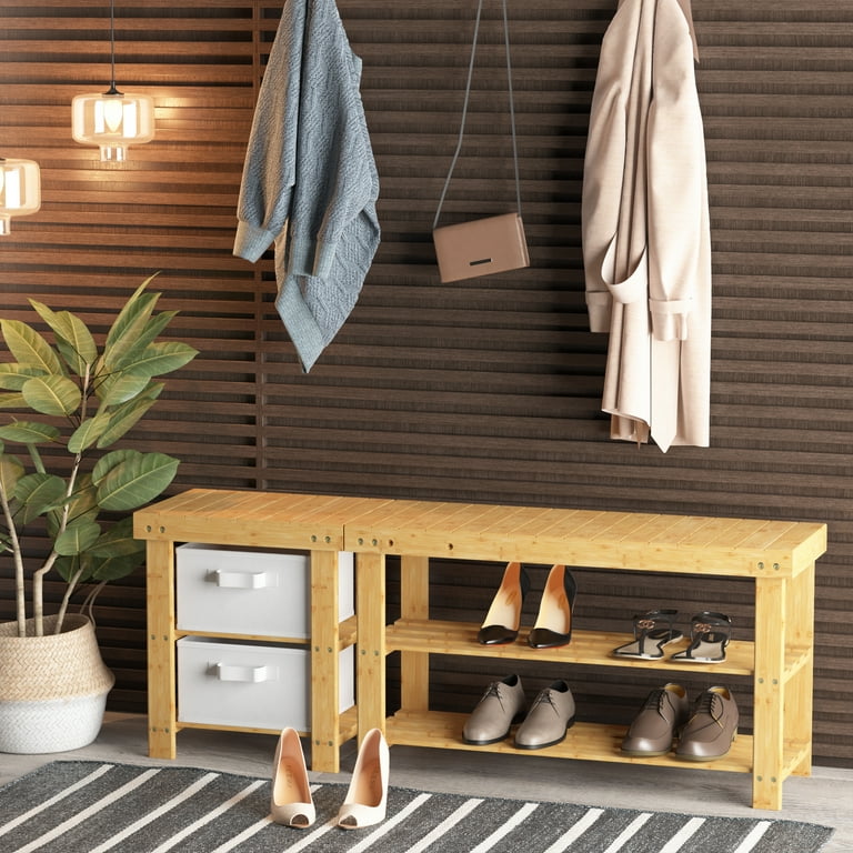 L shaped 2024 shoe bench