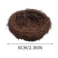 thumbnail image 2 of Handmade Rattan Bird Nest 6Cm Factory Direct Sale, Handcrafted Natural Weaving Artisanal Design Unique Each Piece Slightly Different, Ideal For Small Birds Pigeons Parrots Warm, 2 of 7
