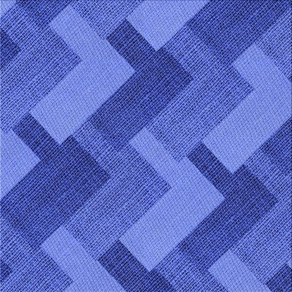Ahgly Company Indoor Square Patterned Sky Blue Dress Blue Area Rugs, 5' Square