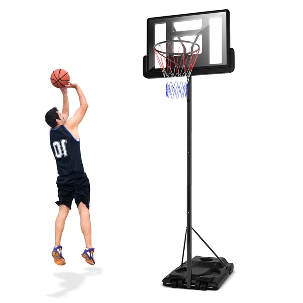 Barara King Basketball Hoop Outdoor Indoor,Height Adjustable Portable Shatterproof Backboard Basketball Hoop with 2 Nets