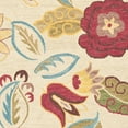 thumbnail image 4 of SAFAVIEH Blossom Nancy Floral Flowers Wool Area Rug, Beige/Multi, 4' x 4' Round, 4 of 5