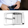 thumbnail image 6 of Milageto Alloy Belt Buckle Belt Accessories Classic Single Prong Rectangle Pin Buckle, 6 of 8