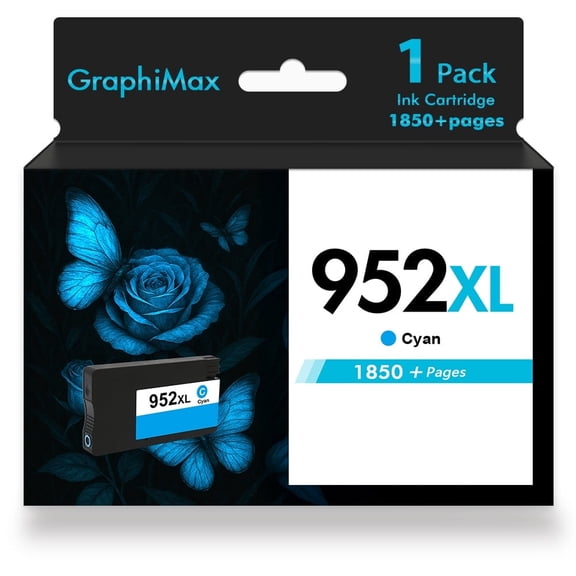 952XL Ink Cartridges Compatible for 952 952XL 1 Pack Color Ink for OfficeJet Pro 8710 7740 8720 8210 8715 8702 7720 8730 8740 8216 8725 8700(1 Cyan)