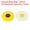 White Yellow, Yellow Brown, variant on Uxcell 20mm Silicone Flower Beads, 10 Pcs Cute Colorful Soft Sunflower Focal Loose Space Bead, 2 Color