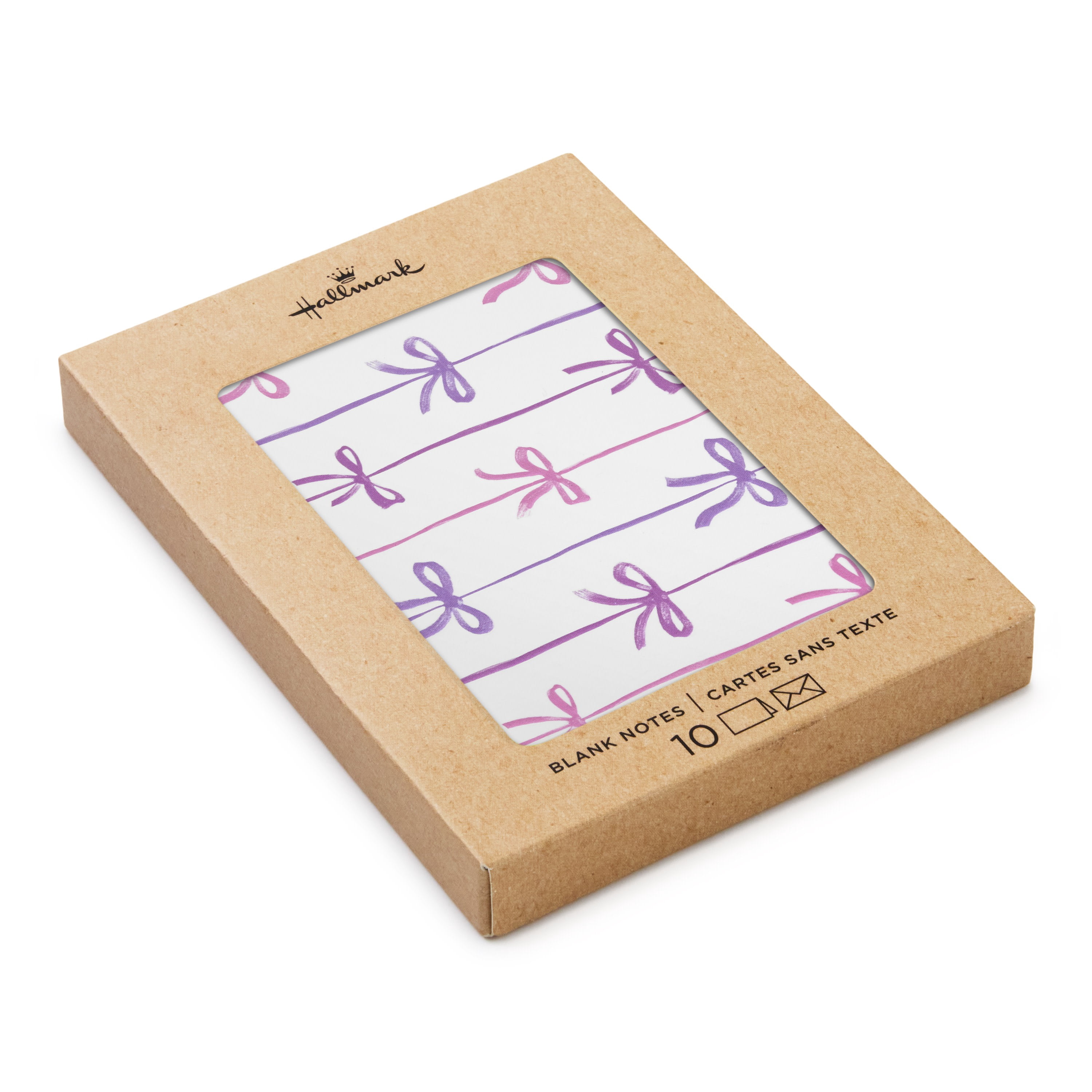 Hallmark Blank Notes (Rows of Bows),10 Count