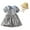 A, variant on MXIEZI 3 Months - 4 Years Toddler Baby Girls Summer Cotton Dresses Lapel Buttons Sundress Infant Bubble Sleeve Sweet Dresses with Sun Hat