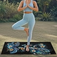 thumbnail image 4 of XYZCANDO Turtle Seat Cover Towel Waterproof and Sweatproof Towels Seats Covers Nonslip Flowers Stain Resistant Seat Cushion Protection for Gym Running Athletes Fitness Workout, 4 of 7