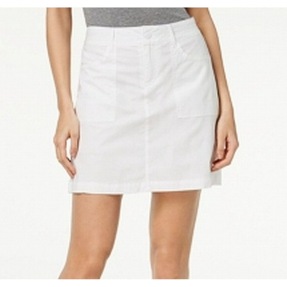 Lee Platinum Skirts Womens MidRise Utility Pocket Skort Skirt 6