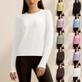 thumbnail image 2 of ShiShine Long Sleeve Tee Shirts for Women Slim Fit Tshirts Basic Tops Tight Crewneck Undershirts, 2 of 5