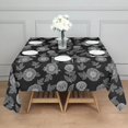 thumbnail image 3 of Pioneer Flower Floral Print Pattern Square Tablecloth, Waterproof Wipeable Spillproof Washable Table Cover for Home Kitchen Party Decor, 60"x60", 3 of 6
