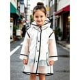 thumbnail image 4 of Hirigin Kids Boy Girls Clear Rain Jacket Coat Raincoat with Hood Poncho Jacket 1-10 Years, 4 of 6