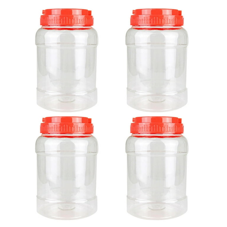 Food Grade Plastic Empty Spice Jars 500ml 1000ml Wide Mouth