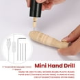 thumbnail image 3 of TFixol Perceuses Électriques Mini Portatives à Main Micro USB avec 3 Pcs Embouts Outils d'Artisanat Diy, 3 of 7