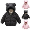 thumbnail image 5 of Atogsazn Baby Boys Girls Wineter Puffer Jacket Kids Zip Up Long Sleeve Hooded Jacker Warm Clothes Fashion Hoodies 06-Pink 4-5 Years, 5 of 5